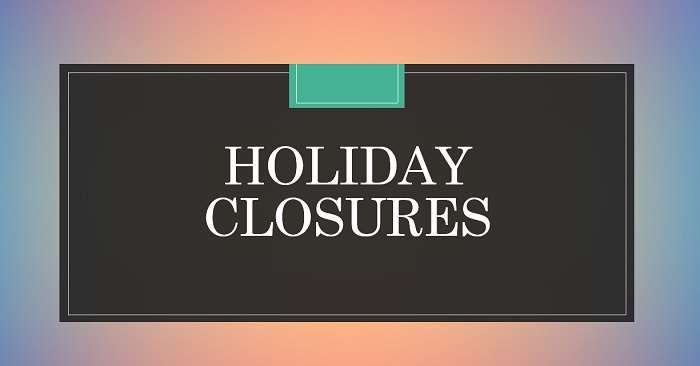 Library Holiday Closures