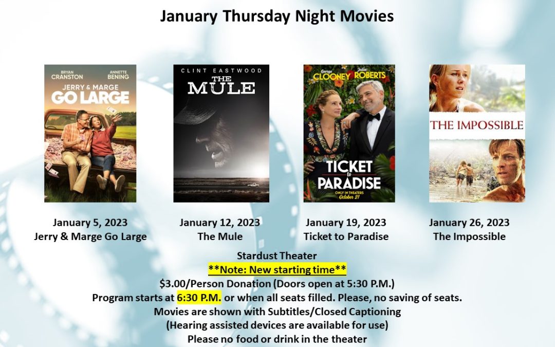 January Thursday Night Movies
