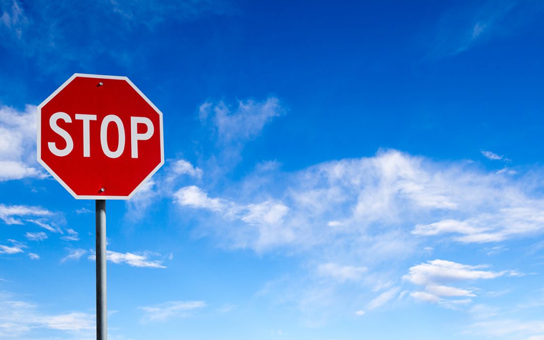 Rec Centers’ stop signs: Stop means stop!